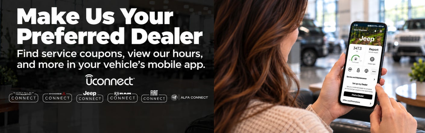 uconnect® make us your preferred dealer | Magic City Chrysler Dodge Jeep Ram Bedford in Bedford VA