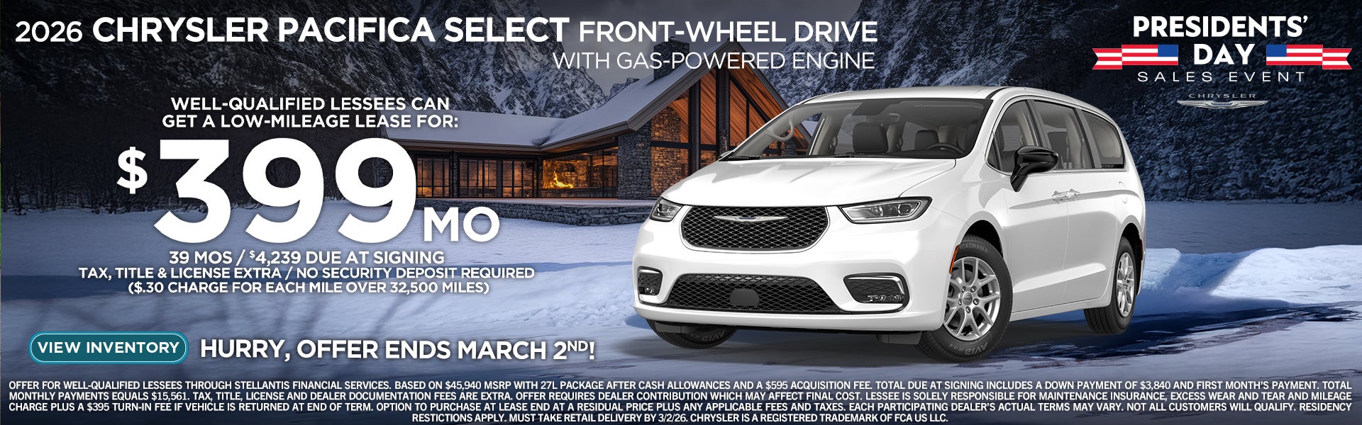 President's Day Sales Event